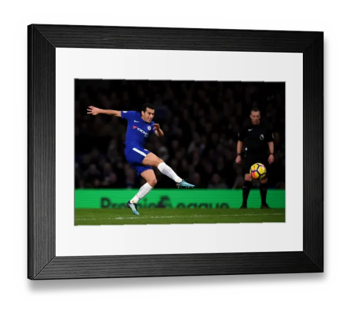 Framed Print : Pedro in Action: Chelsea vs Stoke City, Premier League at Stamford Bridge Framed Print : Pedro in Action: Chelsea vs Stoke City, Premier League at Stamford Bridge