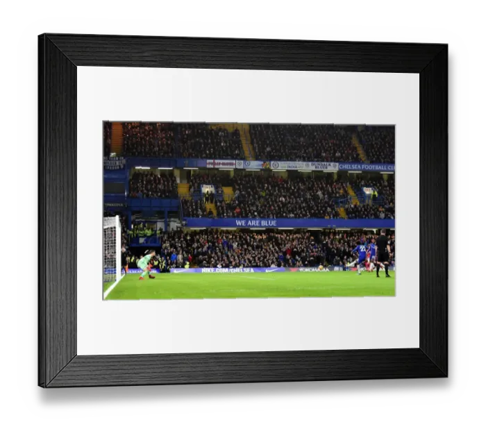 Framed Print : Willian Scores Penalty: Chelsea vs Stoke City, Premier League, Stamford Bridge Framed Print : Willian Scores Penalty: Chelsea vs Stoke City, Premier League, Stamford Bridge