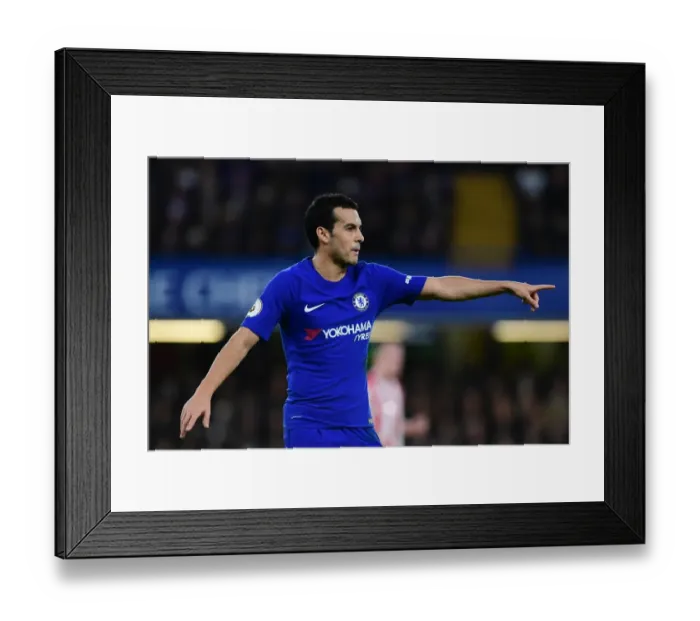 Framed Print : Pedro's Emotional Reaction: Chelsea vs Stoke City, Premier League, Stamford Bridge Framed Print : Pedro's Emotional Reaction: Chelsea vs Stoke City, Premier League, Stamford Bridge