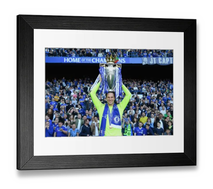 Framed Print : Asmir Begovic's Triumph: Chelsea's Premier League Title Celebration Framed Print : Asmir Begovic's Triumph: Chelsea's Premier League Title Celebration