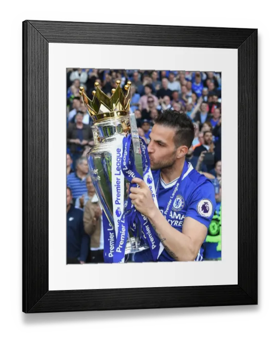 Framed Print : Cesc Fabregas Celebrates Premier League Title Win with Chelsea against Sunderland Framed Print : Cesc Fabregas Celebrates Premier League Title Win with Chelsea against Sunderland