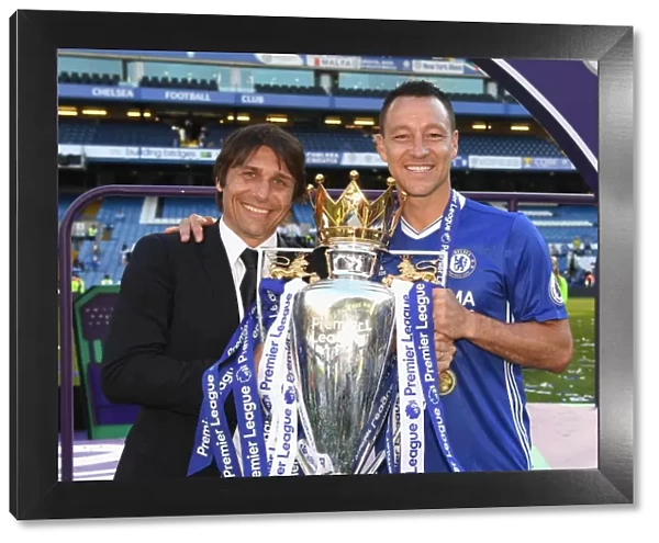 Chelsea Football Club: Conte and Terry Celebrate Premier League Title Victory with Fans at Stamford Bridge