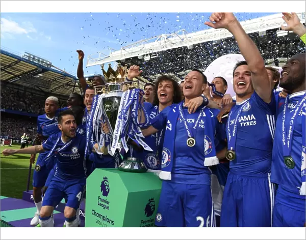 Chelsea Football Club: Gary Cahill and John Terry Lift the Premier League Trophy after Chelsea vs Sunderland, May 2017
