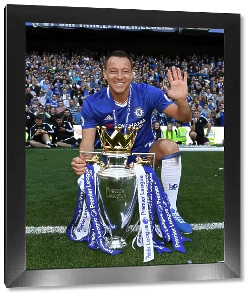 Chelsea Football Club: John Terry Lifts the Premier League Trophy at Stamford Bridge (2017)