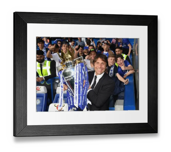 Framed Print : Antonio Conte Celebrates Premier League Title Win with Chelsea Framed Print : Antonio Conte Celebrates Premier League Title Win with Chelsea