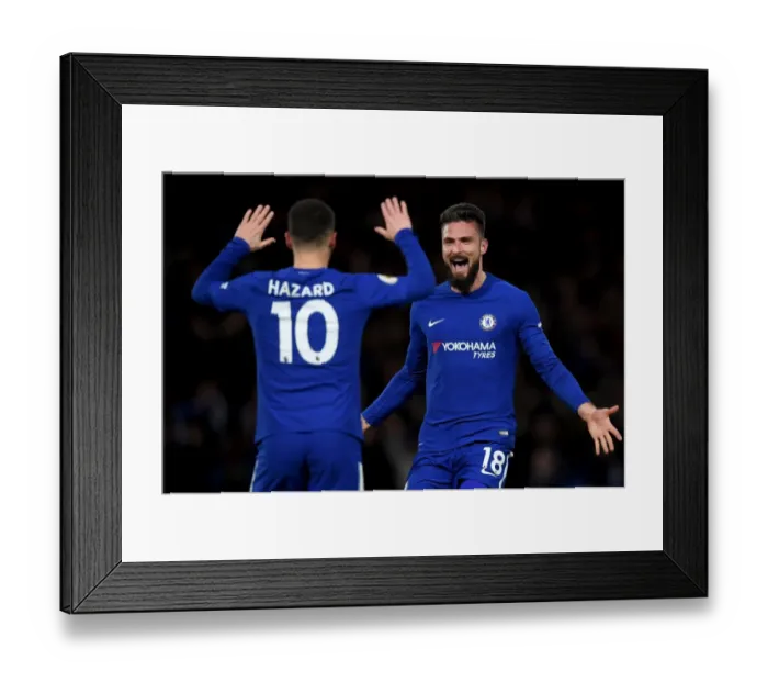 Framed Print : Chelsea's Eden Hazard Scores First Goal Against West Bromwich Albion, February 2018 Framed Print : Chelsea's Eden Hazard Scores First Goal Against West Bromwich Albion, February 2018