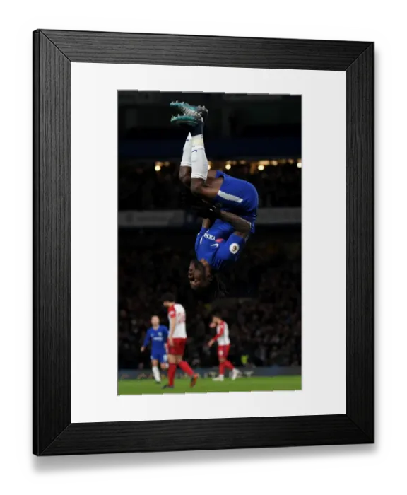 Framed Print : Victor Moses Double: Chelsea's Second Goal vs. West Brom (February 12, 2018)