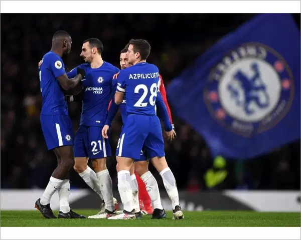 Chelsea's Eden Hazard Scores Third Goal vs. West Bromwich Albion, Premier League