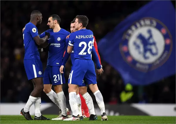 Chelsea's Eden Hazard Scores Third Goal vs. West Bromwich Albion, Premier League