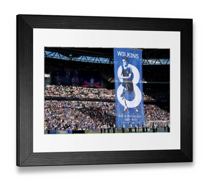 Framed Print : Chelsea vs Manchester United: FA Cup Final Tribute to Ray Wilkins at Wembley Stadium Framed Print : Chelsea vs Manchester United: FA Cup Final Tribute to Ray Wilkins at Wembley Stadium