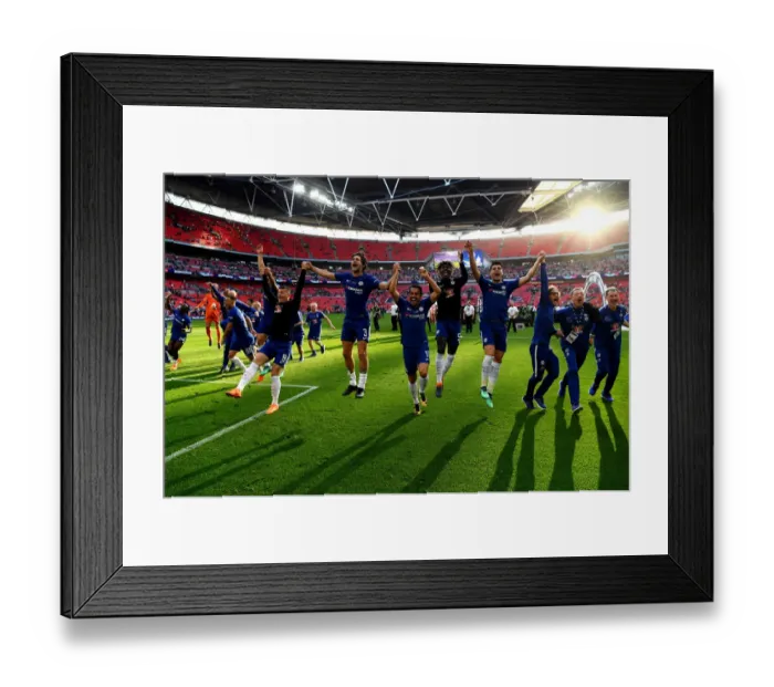 Framed Print : Chelsea Celebrates FA Cup Victory over Manchester United Framed Print : Chelsea Celebrates FA Cup Victory over Manchester United