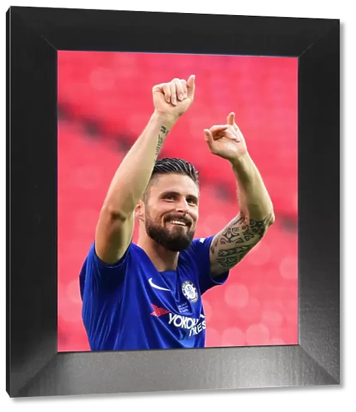 Olivier Giroud's Emotional FA Cup Victory Celebration: Chelsea FC Triumphs Over Manchester United