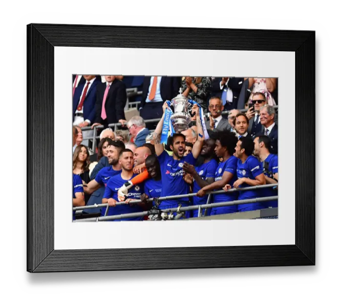 Framed Print : Chelsea Lifts FA Cup: Cesc Fabregas Celebrates Victory over Manchester United Framed Print : Chelsea Lifts FA Cup: Cesc Fabregas Celebrates Victory over Manchester United
