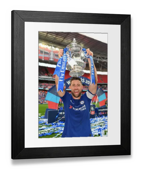 Framed Print : Chelsea Lifts FA Cup: Gary Cahill Celebrates Victory Over Manchester United Framed Print : Chelsea Lifts FA Cup: Gary Cahill Celebrates Victory Over Manchester United