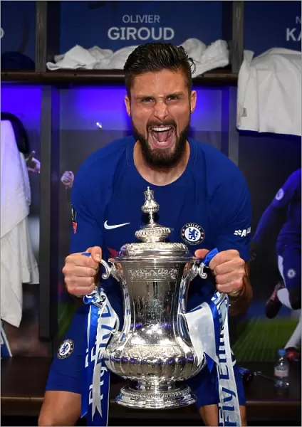 Chelsea FC Lifts the FA Cup: Olivier Giroud's Triumph over Manchester United