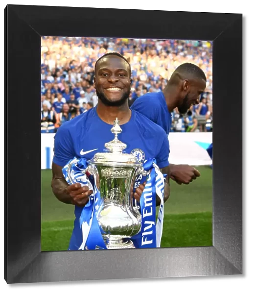 Chelsea Lifts FA Cup: Victor Moses Celebrates Victory over Manchester United