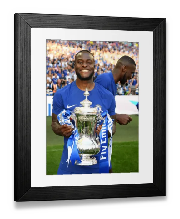 Framed Print : Chelsea Lifts FA Cup: Victor Moses Celebrates Victory over Manchester United Framed Print : Chelsea Lifts FA Cup: Victor Moses Celebrates Victory over Manchester United