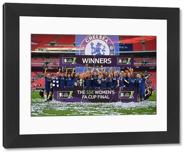 Chelsea Women Celebrate FA Cup Victory: Arsenal vs Chelsea, 2018
