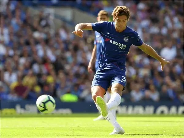 Chelsea's Marcos Alonso Scores at Stamford Bridge: Chelsea FC vs AFC Bournemouth, Premier League 2018