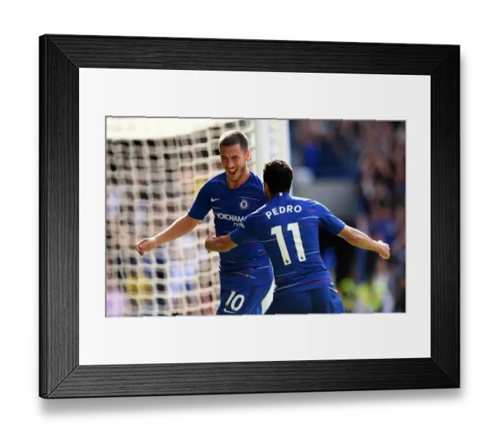 Framed Print : Eden Hazard Scores His Second: Chelsea's Victory Over Cardiff City Framed Print : Eden Hazard Scores His Second: Chelsea's Victory Over Cardiff City