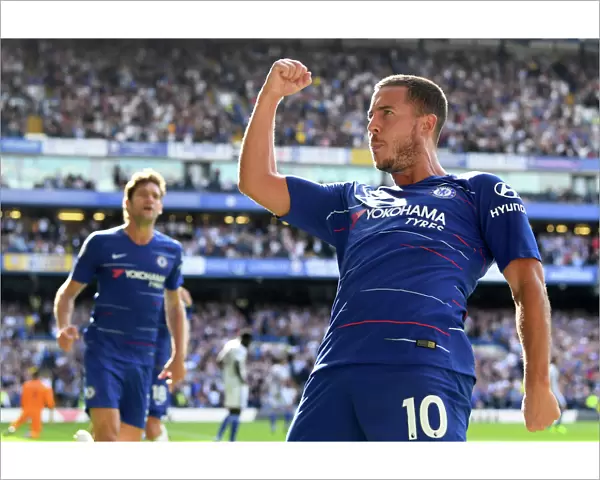 Chelsea's Eden Hazard Scores Second Goal Against Cardiff in Premier League