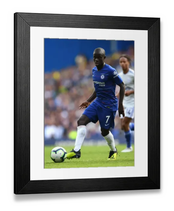 Framed Print : Chelsea's N'Golo Kante in Action against Cardiff City in Premier League Showdown Framed Print : Chelsea's N'Golo Kante in Action against Cardiff City in Premier League Showdown