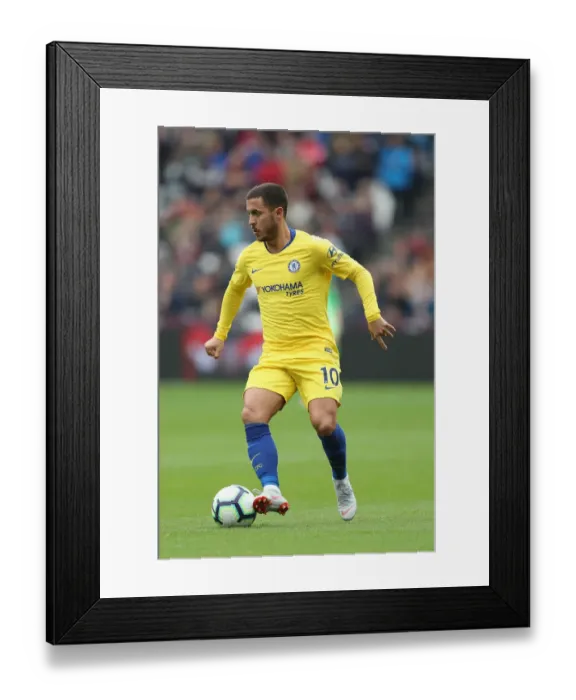 Framed Print : Eden Hazard in Action: West Ham United vs. Chelsea FC, Premier League