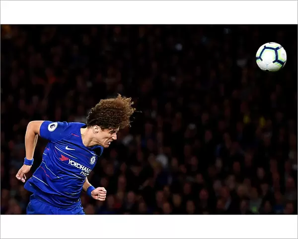 David Luiz Heads the Ball in Intense Chelsea vs. Liverpool Clash, Premier League
