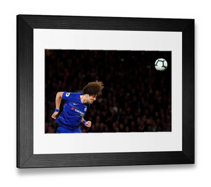 Framed Print : David Luiz Heads the Ball in Intense Chelsea vs. Liverpool Clash, Premier League Framed Print : David Luiz Heads the Ball in Intense Chelsea vs. Liverpool Clash, Premier League