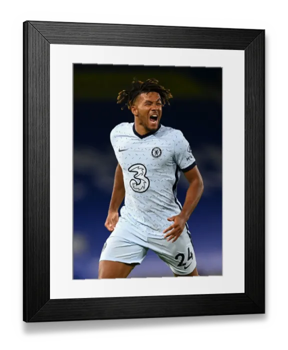 Framed Print : Reece James Scores Second Goal: Brighton & Hove Albion vs. Chelsea, Premier League