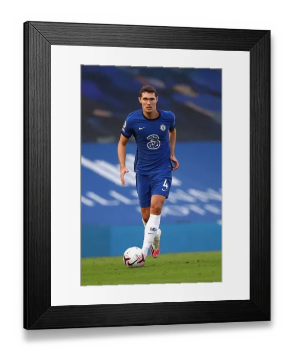 Framed Print : Chelsea vs Liverpool: Andreas Christensen in Action at Stamford Bridge