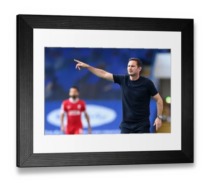 Framed Print : Frank Lampard Leads Chelsea Against Liverpool in Premier League Showdown