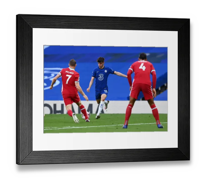 Framed Print : Mason Mount in Action: Chelsea vs Liverpool, Premier League 2020 Framed Print : Mason Mount in Action: Chelsea vs Liverpool, Premier League 2020
