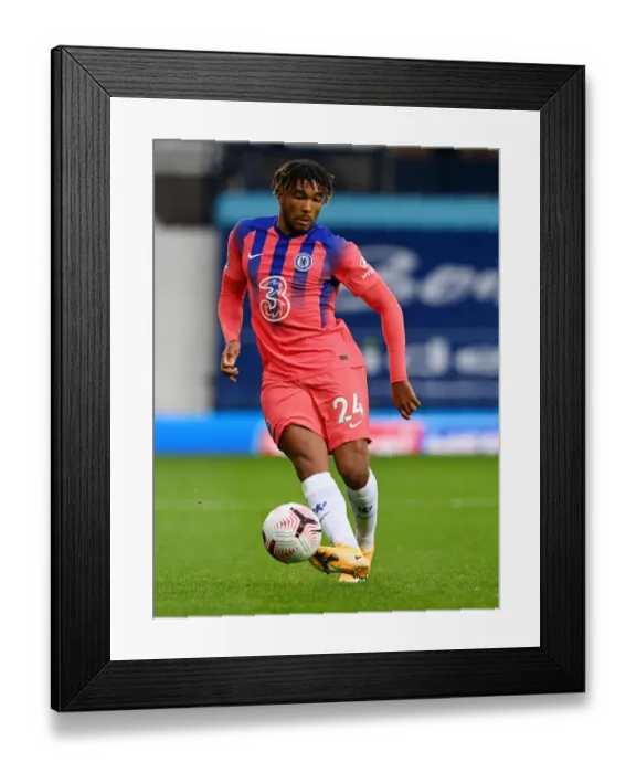Framed Print : Chelsea's Reece James Sprints Past West Bromwich Albion in Empty Premier League Match Framed Print : Chelsea's Reece James Sprints Past West Bromwich Albion in Empty Premier League Match