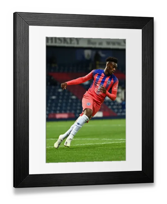 Framed Print : Chelsea's Callum Hudson-Odoi Scores Second Goal Against West Bromwich Albion in Empty Hawthorns Stadium Framed Print : Chelsea's Callum Hudson-Odoi Scores Second Goal Against West Bromwich Albion in Empty Hawthorns Stadium