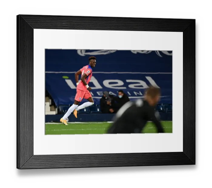 Framed Print : Tammy Abraham Scores Third Goal: West Bromwich Albion vs. Chelsea (Away), Premier League 2020