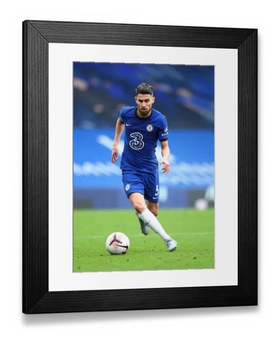 Framed Print : Chelsea vs Crystal Palace: Jorginho in Action at Empty Stamford Bridge, Premier League 2020 Framed Print : Chelsea vs Crystal Palace: Jorginho in Action at Empty Stamford Bridge, Premier League 2020