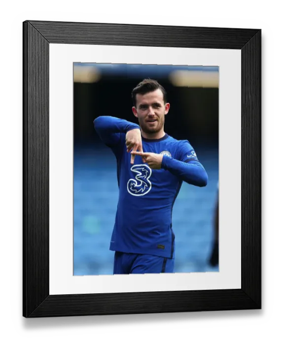 Framed Print : Chilwell Scores First Chelsea Goal in Empty Stamford Bridge Against Crystal Palace, October 2020