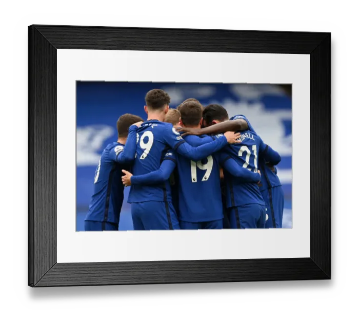 Framed Print : Timo Werner Scores First Chelsea Goal in Empty Stamford Bridge Against Southampton