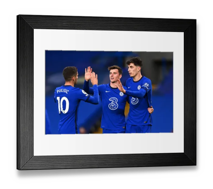 Framed Print : Chelsea Celebrate: Havertz Scores Third in Southampton Victory