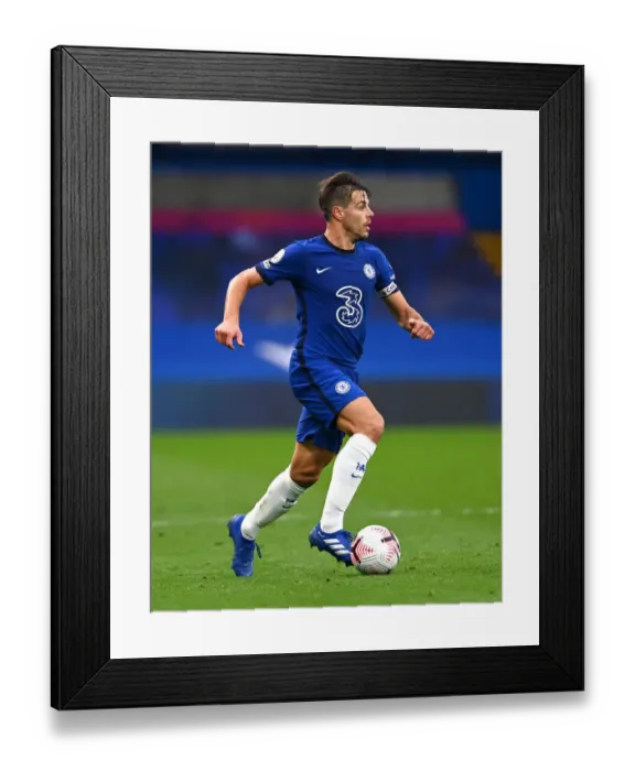 Framed Print : Chelsea's Azpilicueta Sprints Past Southampton at Empty Stamford Bridge