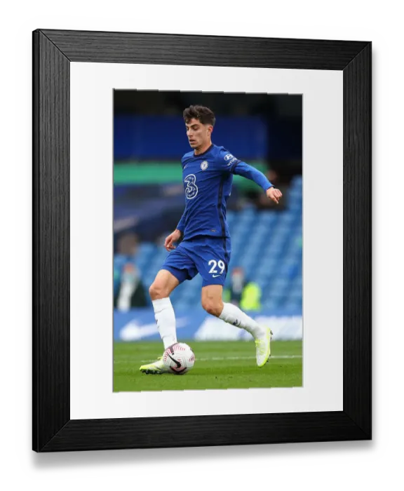 Framed Print : Chelsea's Kai Havertz in Action Against Southampton at Empty Stamford Bridge, Premier League 2020 Framed Print : Chelsea's Kai Havertz in Action Against Southampton at Empty Stamford Bridge, Premier League 2020
