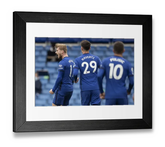 Framed Print : Chelsea vs Southampton: Premier League Clash at Empty Stamford Bridge Amidst Coronavirus Restrictions