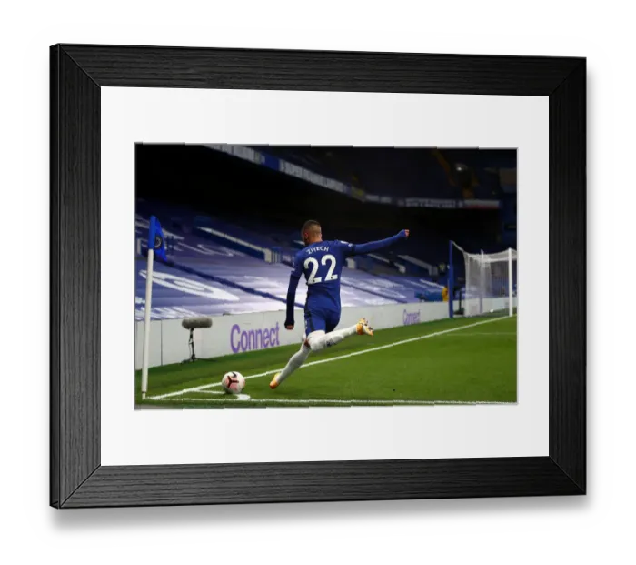 Framed Print : Chelsea's Hakim Ziyech in Action Against Southampton at Empty Stamford Bridge, Premier League 2020 Framed Print : Chelsea's Hakim Ziyech in Action Against Southampton at Empty Stamford Bridge, Premier League 2020