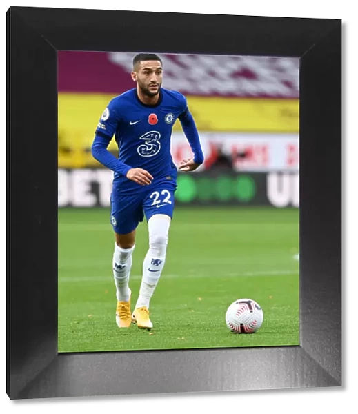 Hakim Ziyech in Action: Burnley vs. Chelsea at Empty Turf Moor, Premier League, October 2020