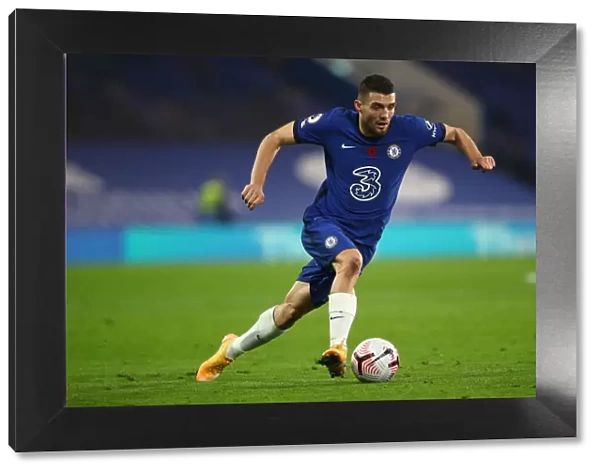 Chelsea's Mateo Kovacic in Action Against Sheffield United at Empty Stamford Bridge, Premier League 2020