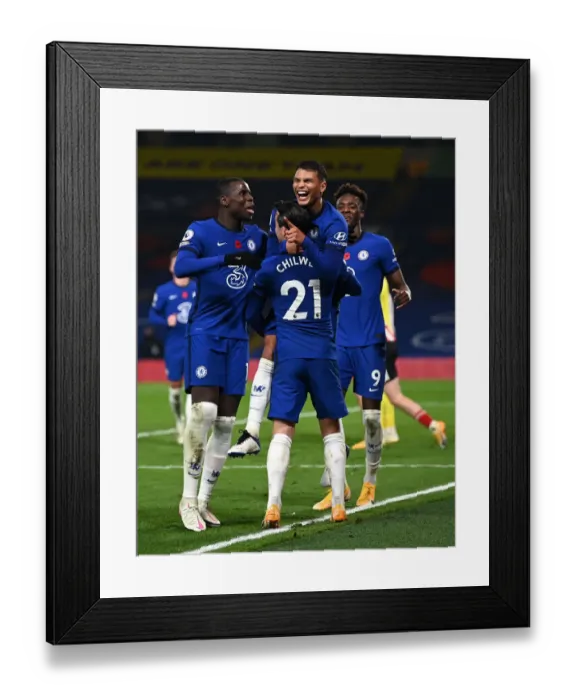 Framed Print : Thiago Silva's Triple: Chelsea's Victory Over Sheffield United in Empty Stamford Bridge Framed Print : Thiago Silva's Triple: Chelsea's Victory Over Sheffield United in Empty Stamford Bridge