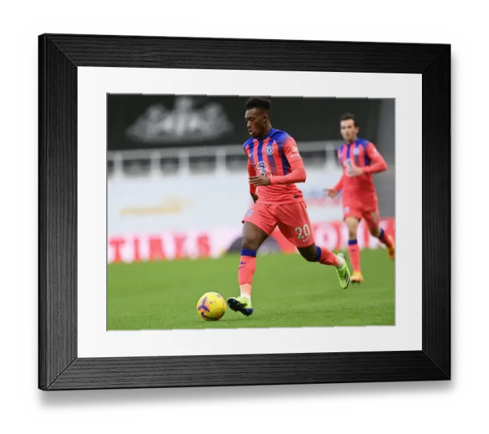 Framed Print : Behind Closed Doors: Hudson-Odoi in Action for Chelsea at Newcastle United