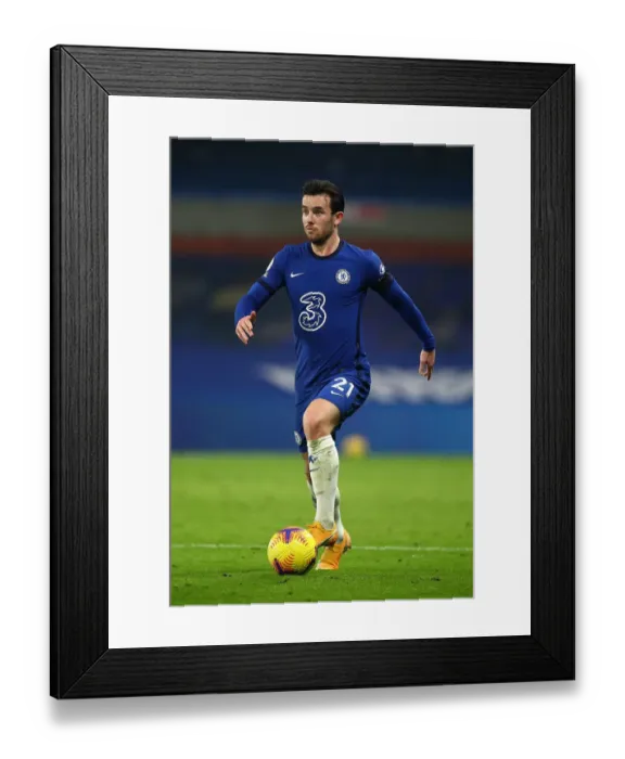 Framed Print : Chilwell at Empty Stamford Bridge: Chelsea vs. Tottenham, Premier League, November 2020