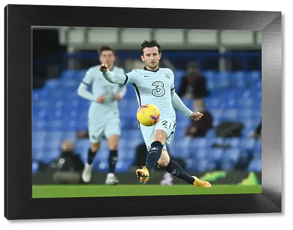 Ben Chilwell of Chelsea in Action at Everton vs Chelsea Premier League Match, December 2020